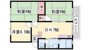 播磨高岡駅 徒歩35分 2階の物件間取画像